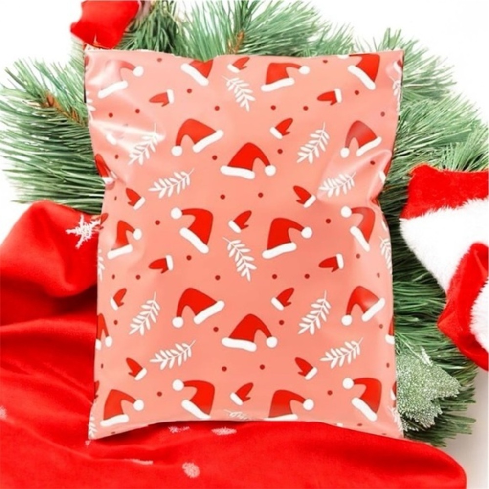 (10) 10x13 Christmas Poly Mailers
